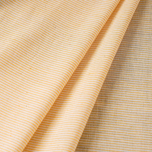 Beige - Baragaon Pre Washed Handloom Striped Cotton Fabric