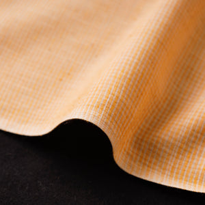 Brown - Baragaon Pre Washed Handloom Striped Cotton Fabric