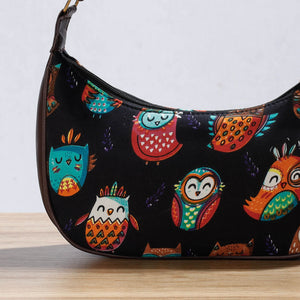 Black - Kutch Handcrafted Silk Shoulder Bag