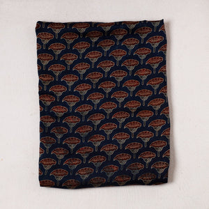 Blue - Ajrakh Block Printed Modal Silk Precut fabric