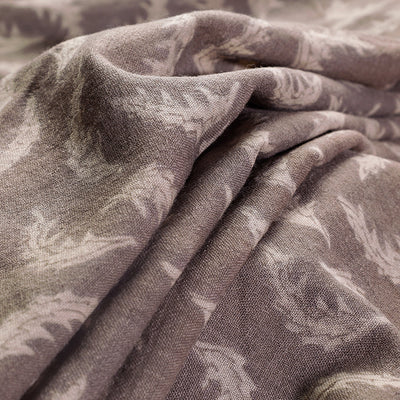 Brown - Kutchi Woolen Akola Hand Block Printed Fabric