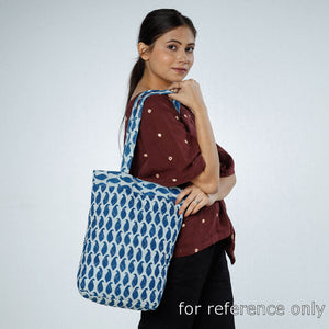 Brown - Handcrafted Quilted Bagru Block Printed Shoulder Bag