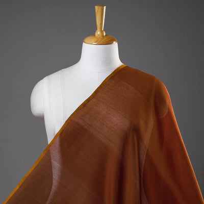 Brown - Maheshwari Silk Cotton Handloom Fabric