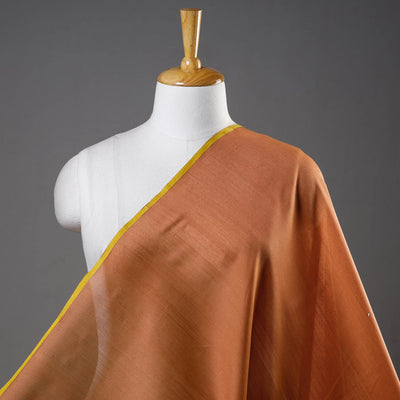 Brown - Maheshwari Silk Cotton Handloom Fabric