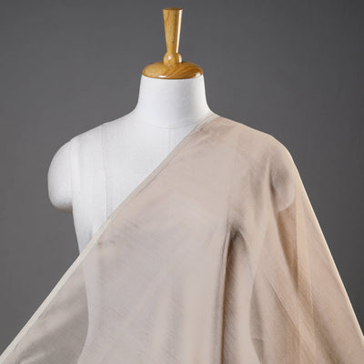 Beige - Maheshwari Silk Cotton Handloom Fabric