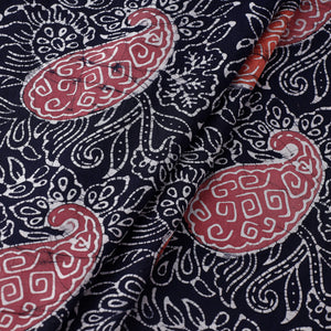 Black - Indonesian Style Cotton Batik Print Fabric