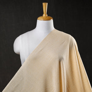 Beige - Baragaon Pre Washed Handloom Striped Cotton Fabric