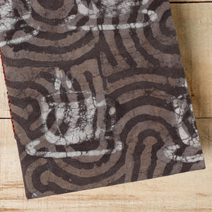 Brown - Bindaas Fabric Cover Handmade Paper Notebook (9 x 7 in)