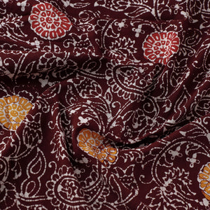 Brown - Indonesian Style Cotton Batik Print Fabric