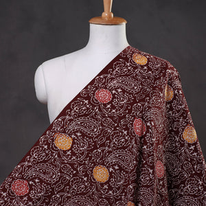 Brown - Indonesian Style Cotton Batik Print Fabric