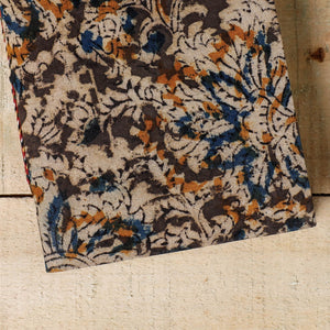 Brown - Kalamkari Fabric Cover Handmade Paper Notebook (7 x 5 in)