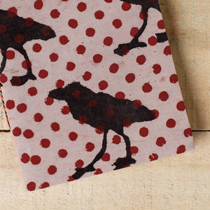 Beige - Bindaas Fabric Cover Handmade Paper Notebook (7 x 5 in)