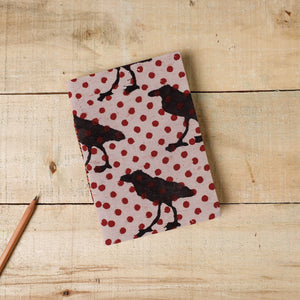 Beige - Bindaas Fabric Cover Handmade Paper Notebook (7 x 5 in)