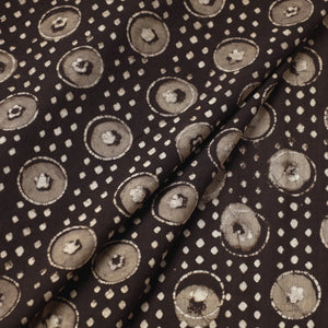 Brown - Pipad Block Printed Cotton Fabric