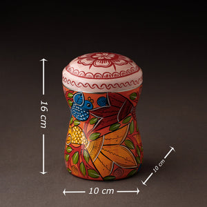 Bengal Patua Handpainted Stainless Steel Multi Utility Container