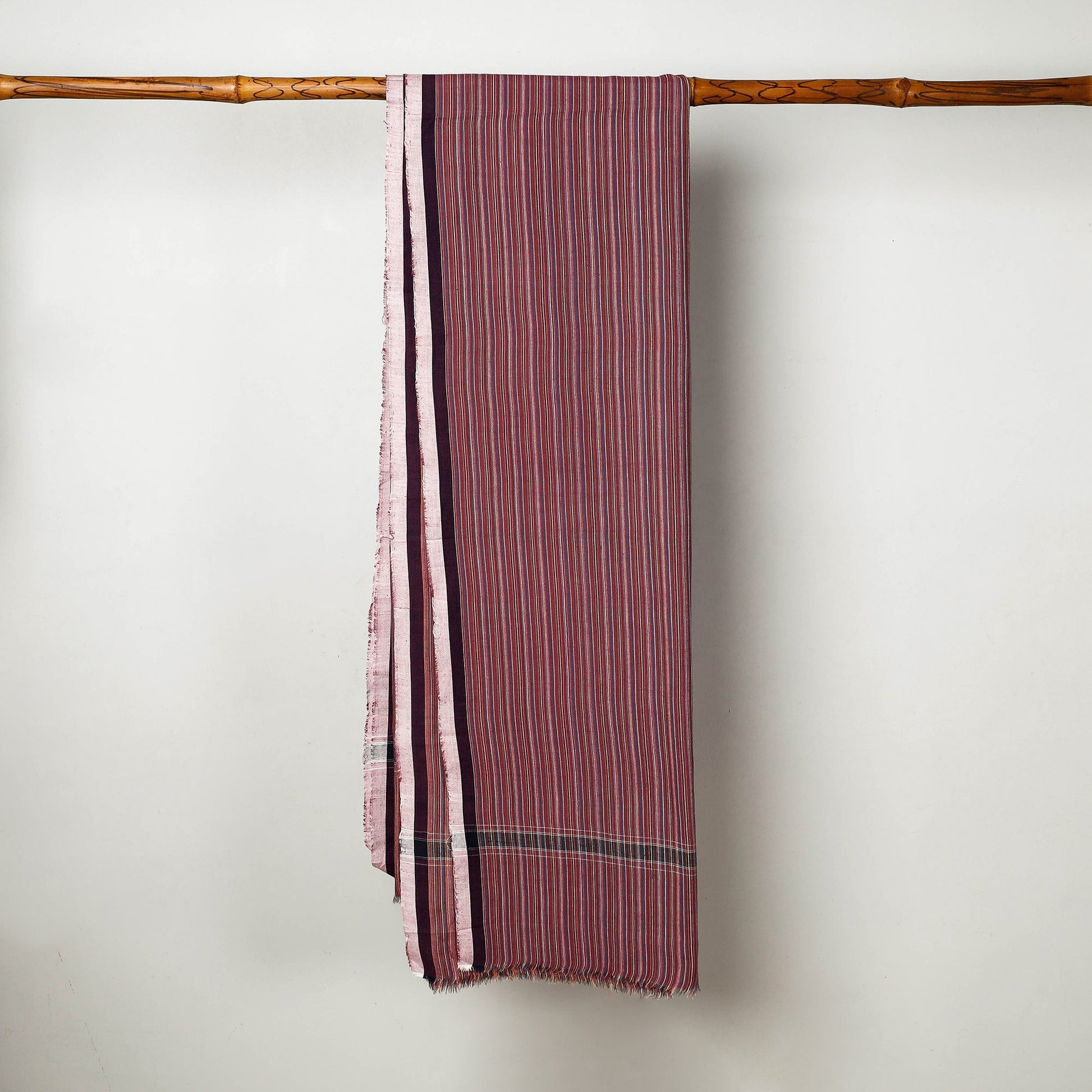 Brown - Calicut Kuriappilly Pure Handloom Cotton Dhoti