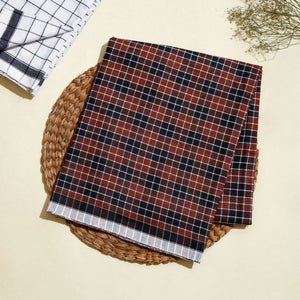 Brown - Calicut Kuriappilly Pure Handloom Cotton Lungi