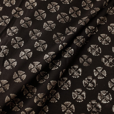 Brown - Pipad Block Printed Cotton Fabric
