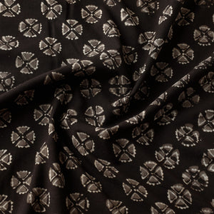 Brown - Pipad Block Printed Cotton Fabric