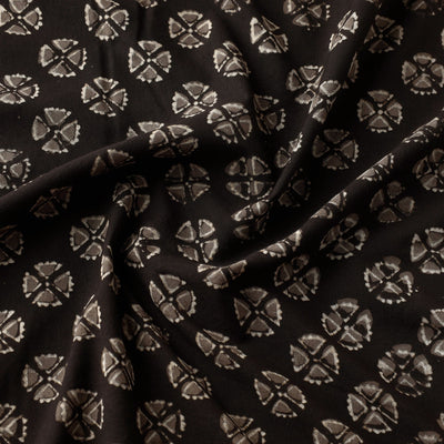 Brown - Pipad Block Printed Cotton Fabric