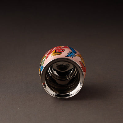 Bengal Patua Handpainted Stainless Steel Lota / Kalash / Container