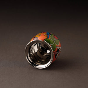 Bengal Patua Handpainted Stainless Steel Lota / Kalash / Container