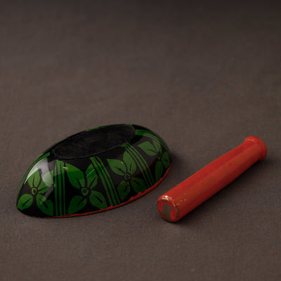 Bengal Patua Handpainted Mortar and Pestle Set 03