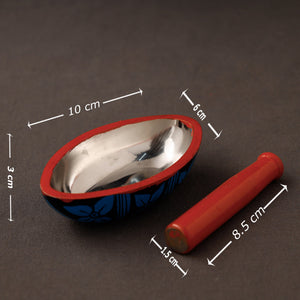 Bengal Patua Handpainted Mortar and Pestle Set 18