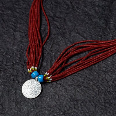 Bead & Coin Work Handmade Baiga Tribal Necklace