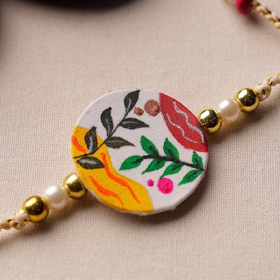 Bishnupur Handpainted Fabric Rakhi 13