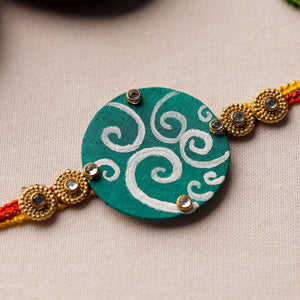 Bishnupur Handpainted Fabric Rakhi 12