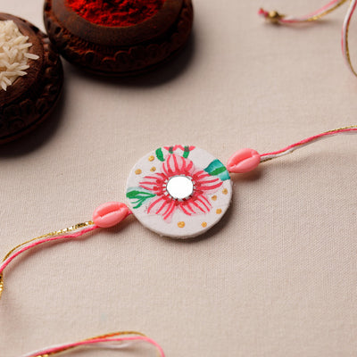 Bishnupur Handpainted Fabric Rakhi 08