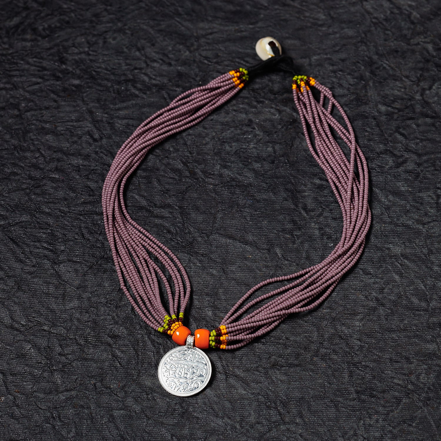 Bead & Coin Work Handmade Baiga Tribal Necklace