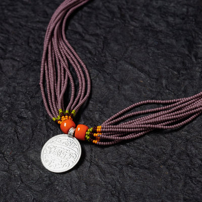 Bead & Coin Work Handmade Baiga Tribal Necklace