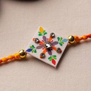 Bishnupur Handpainted Fabric Rakhi 07