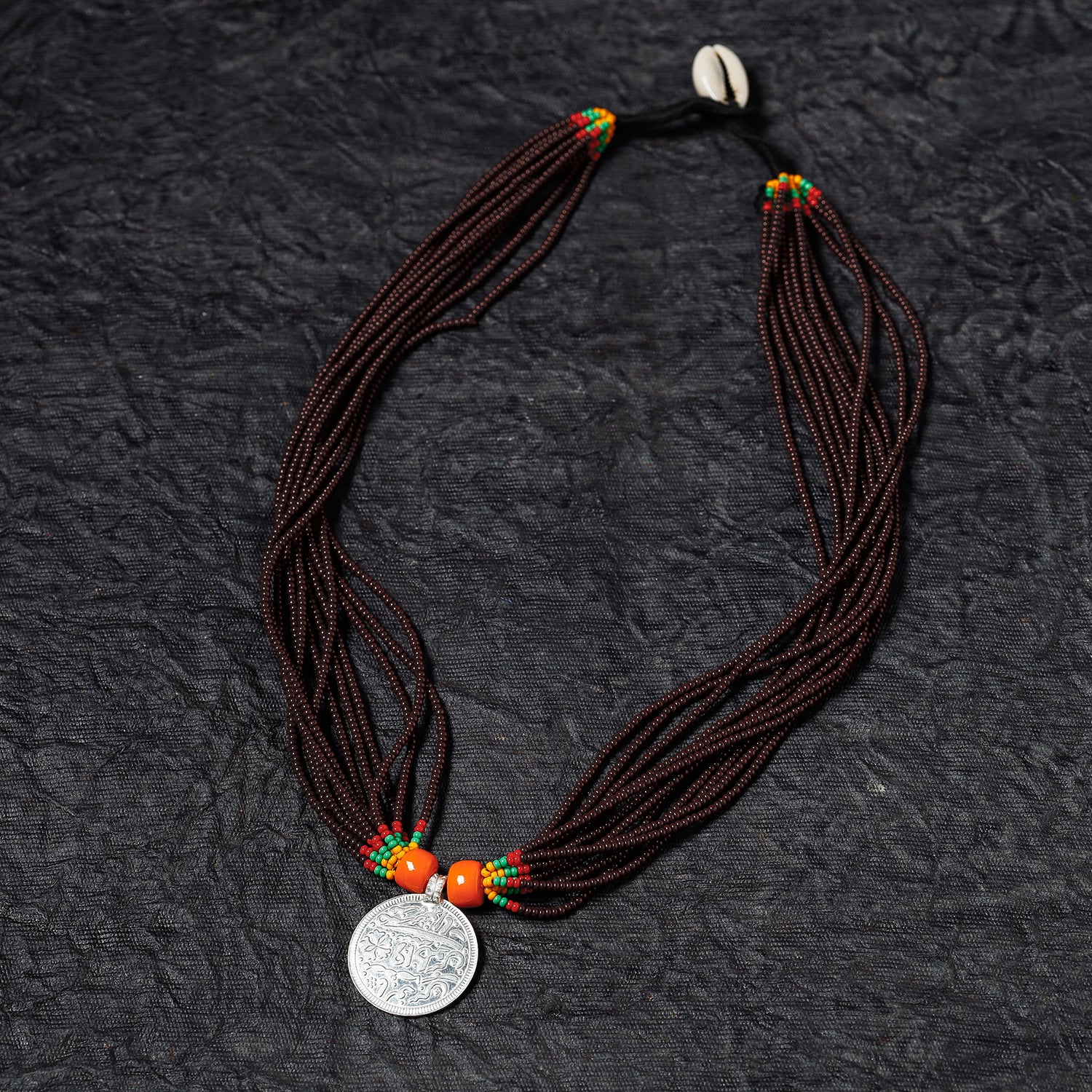 Bead & Coin Work Handmade Baiga Tribal Necklace