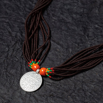 Bead & Coin Work Handmade Baiga Tribal Necklace