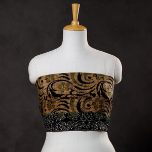 Brown - Hand Batik Printed Cotton Blouse Piece