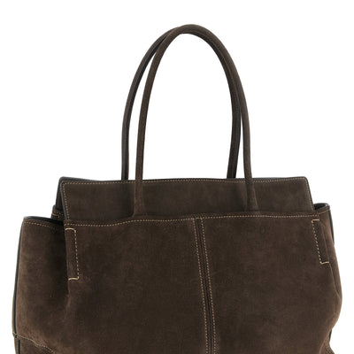 Tod's Medium Suede Shopping Bag