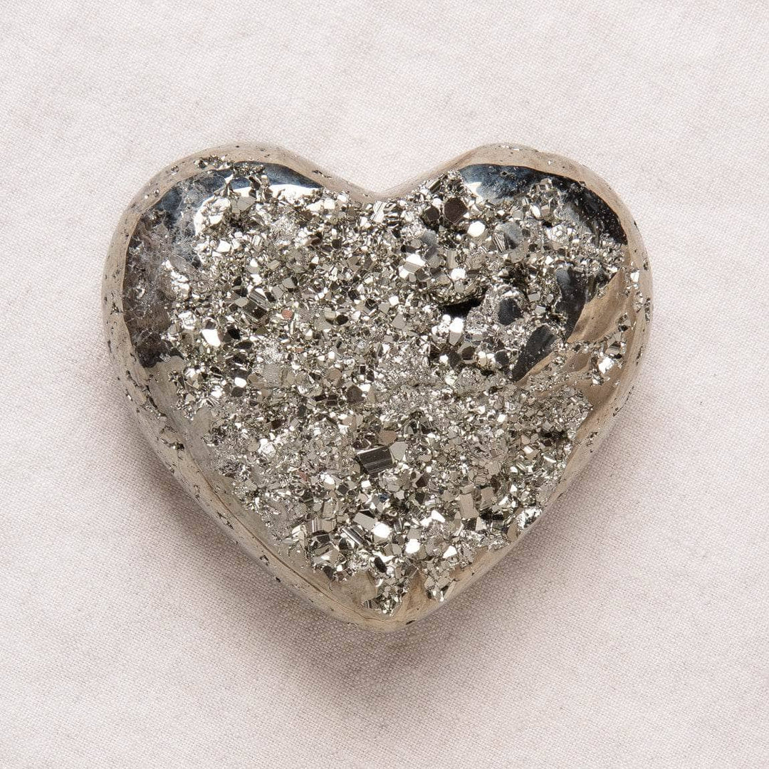 Natural Pyrite Heart - AAA Premium Quality