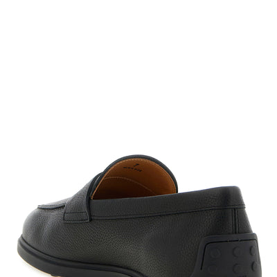 Tod's Hammered Leather Loafers