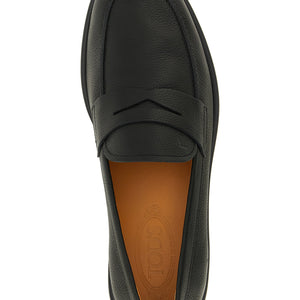 Tod's Hammered Leather Loafers