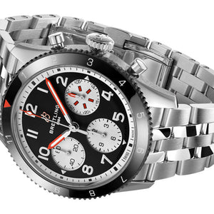 Breitling Classic Avi Chronograph Mosquito Black Dial Men 42mm