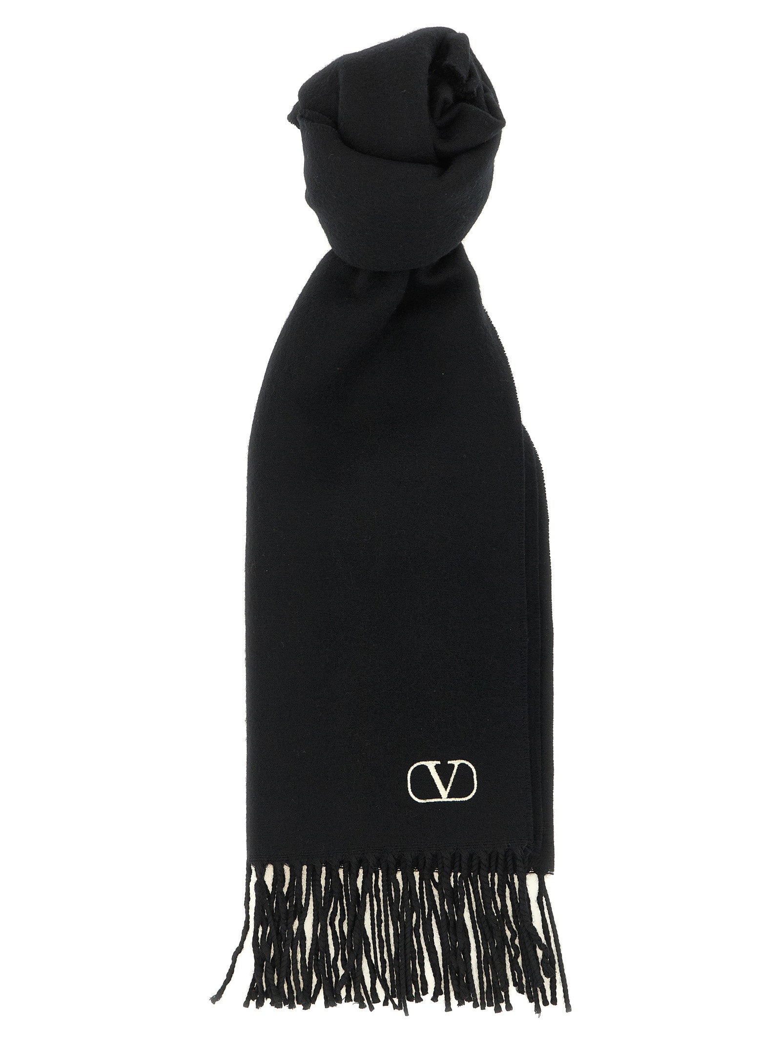 Cashmere Scarf Valentino Garavani With Fringes