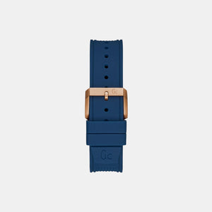 Gc Sportchic Men Quartz Blue Dial Analog Leather Watch Y36004G7