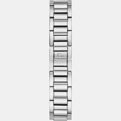 CableBijou Women Quartz White Dial Analog Stainless Steel Watch Y56003L1MF