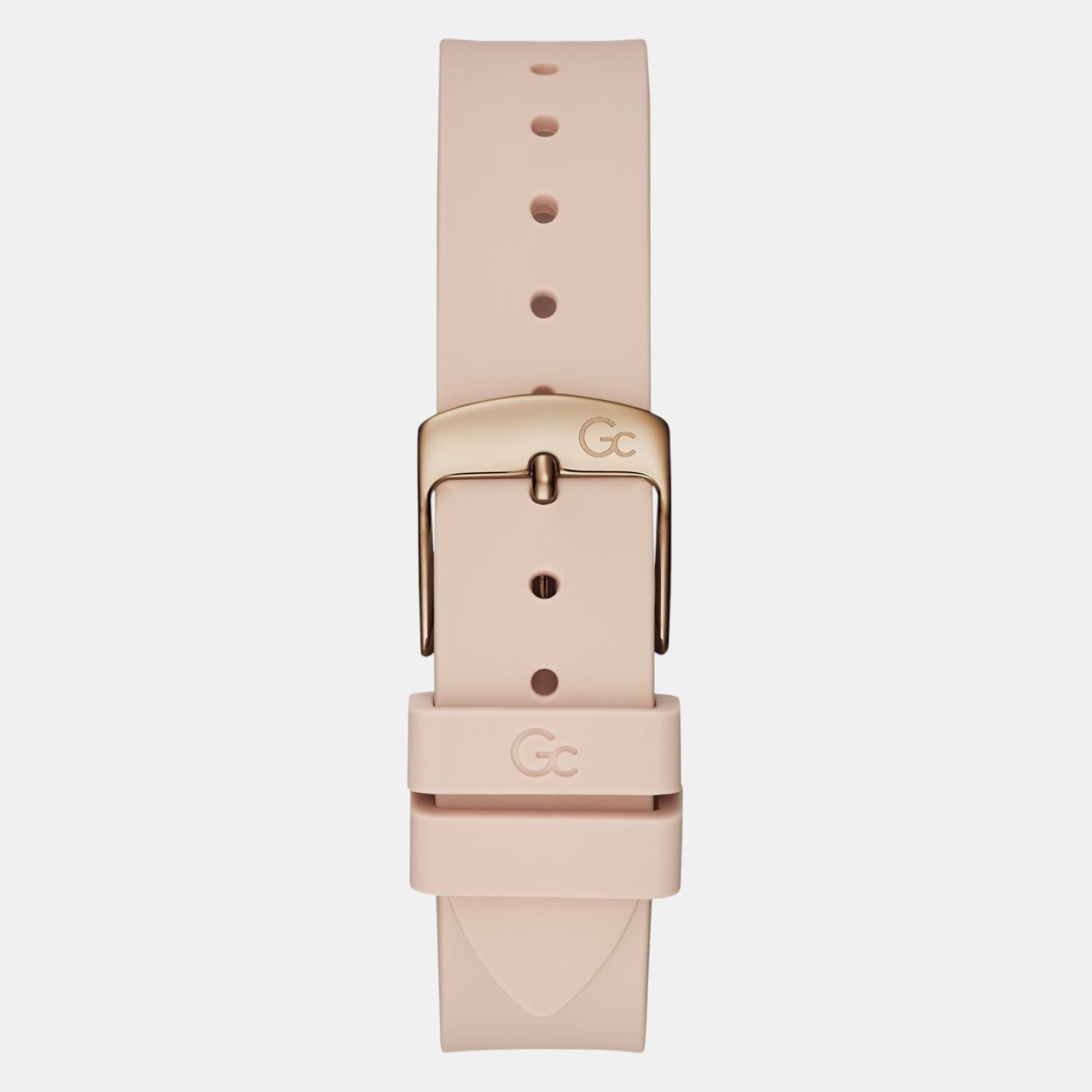 CableBijou Women Quartz White Dial Analog Silicone Watch Y56005L1MF