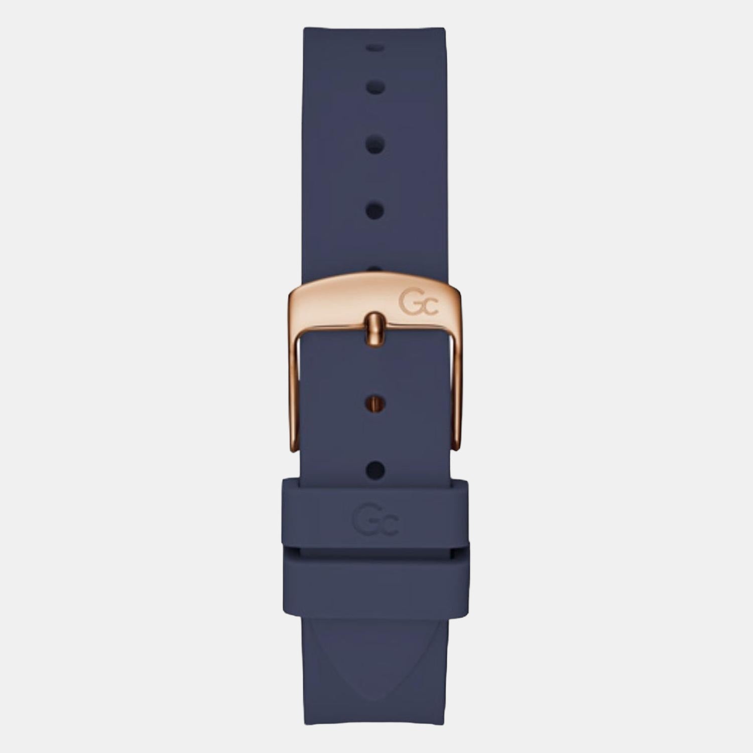 CableBijou Women Quartz Blue Dial Analog Silicone Watch Y56008L7MF