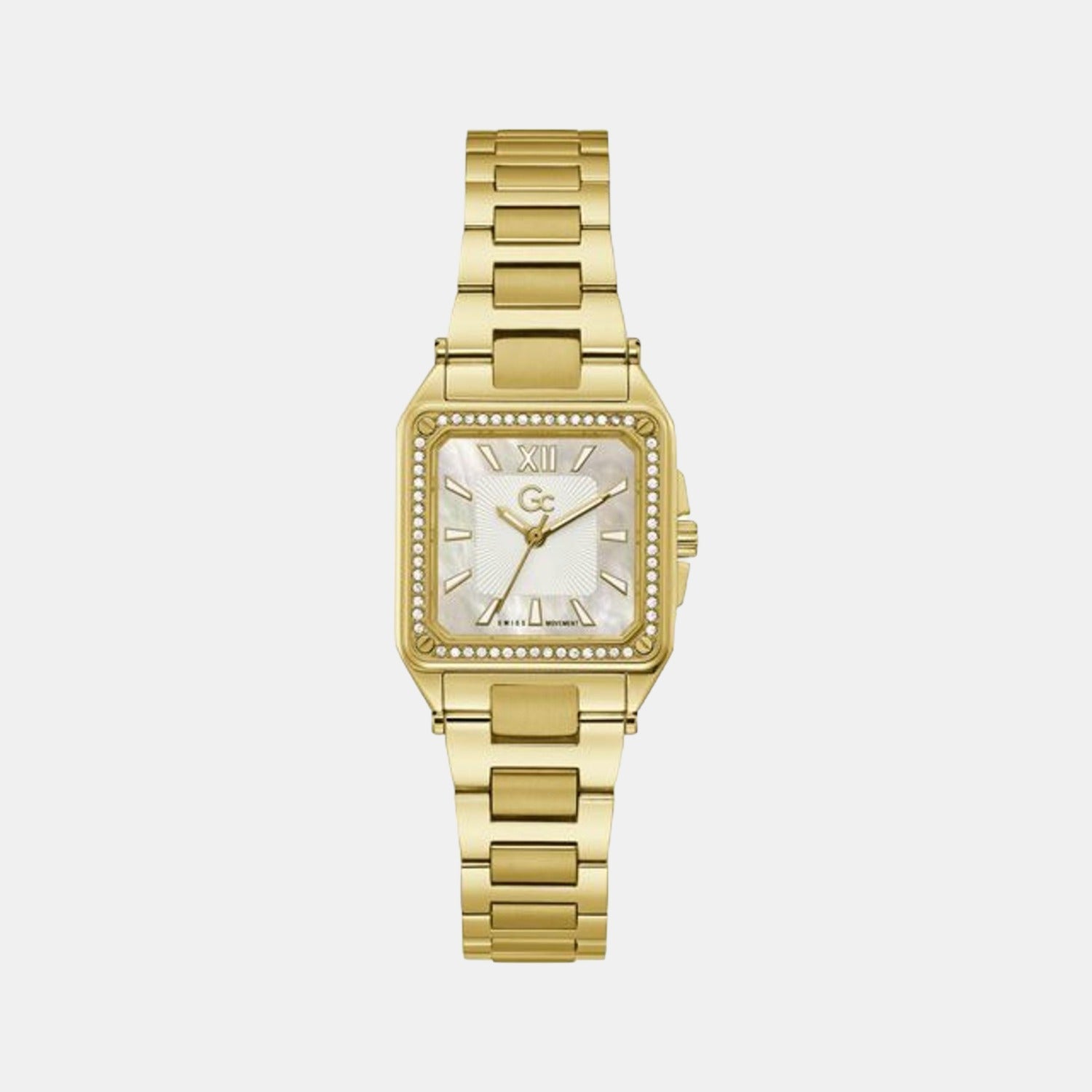 Couture Square Women Quartz White Dial Analog Stainless Steel Watch Y85001L1MF