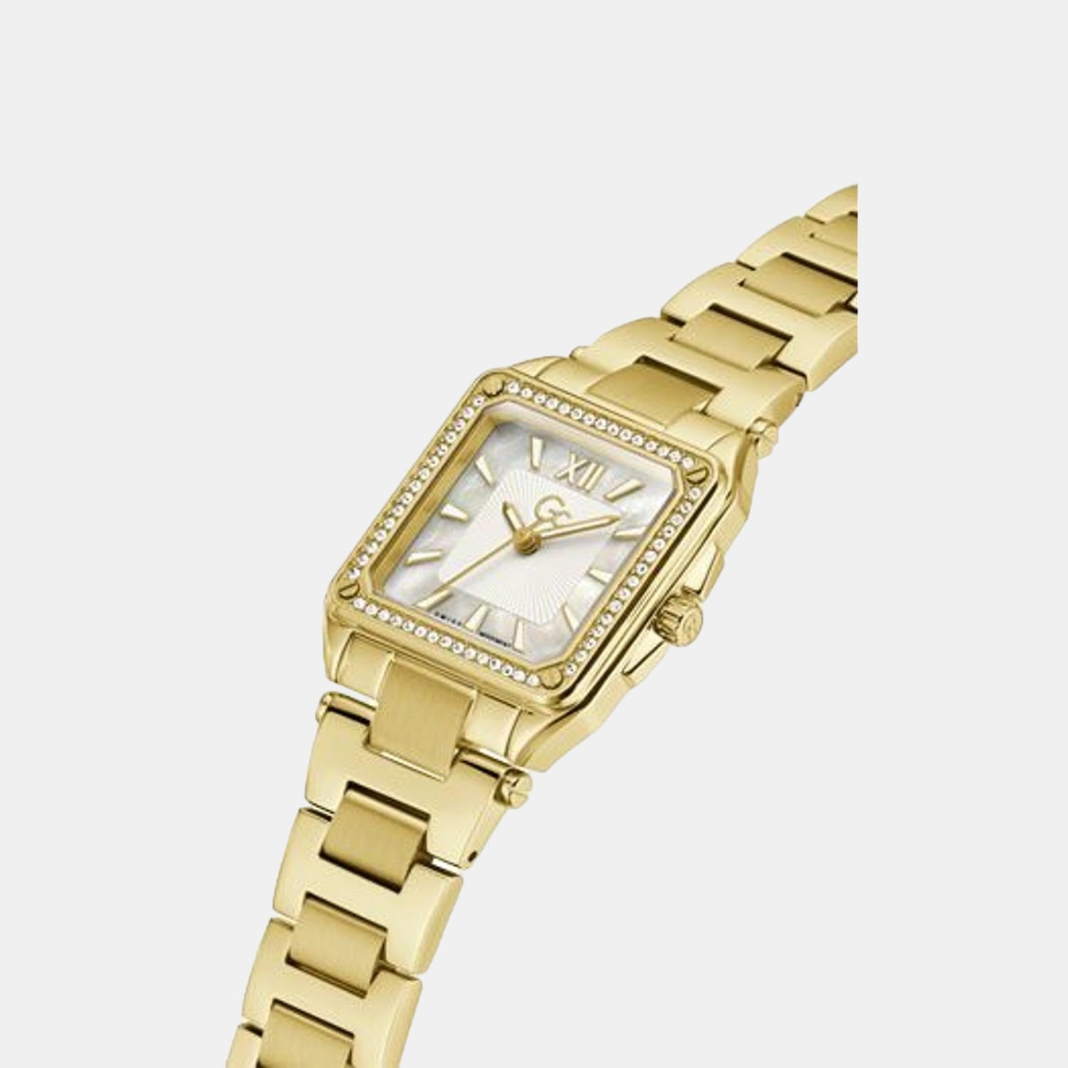Couture Square Women Quartz White Dial Analog Stainless Steel Watch Y85001L1MF